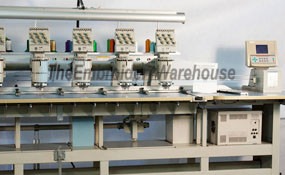 ID# 1292 1994 Barudan BENSME YN 15T  Multi-head commercial embroidery machine http://www.TheEmbroideryWarehouse.com